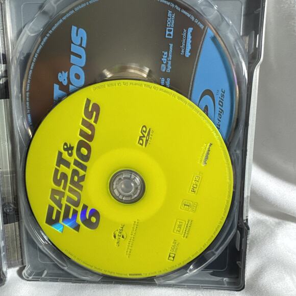 Fast & Furious 6 Extended Edition Blu-ray DVD Steelbook 2 Disc Set Tin Case - Picture 7 of 9